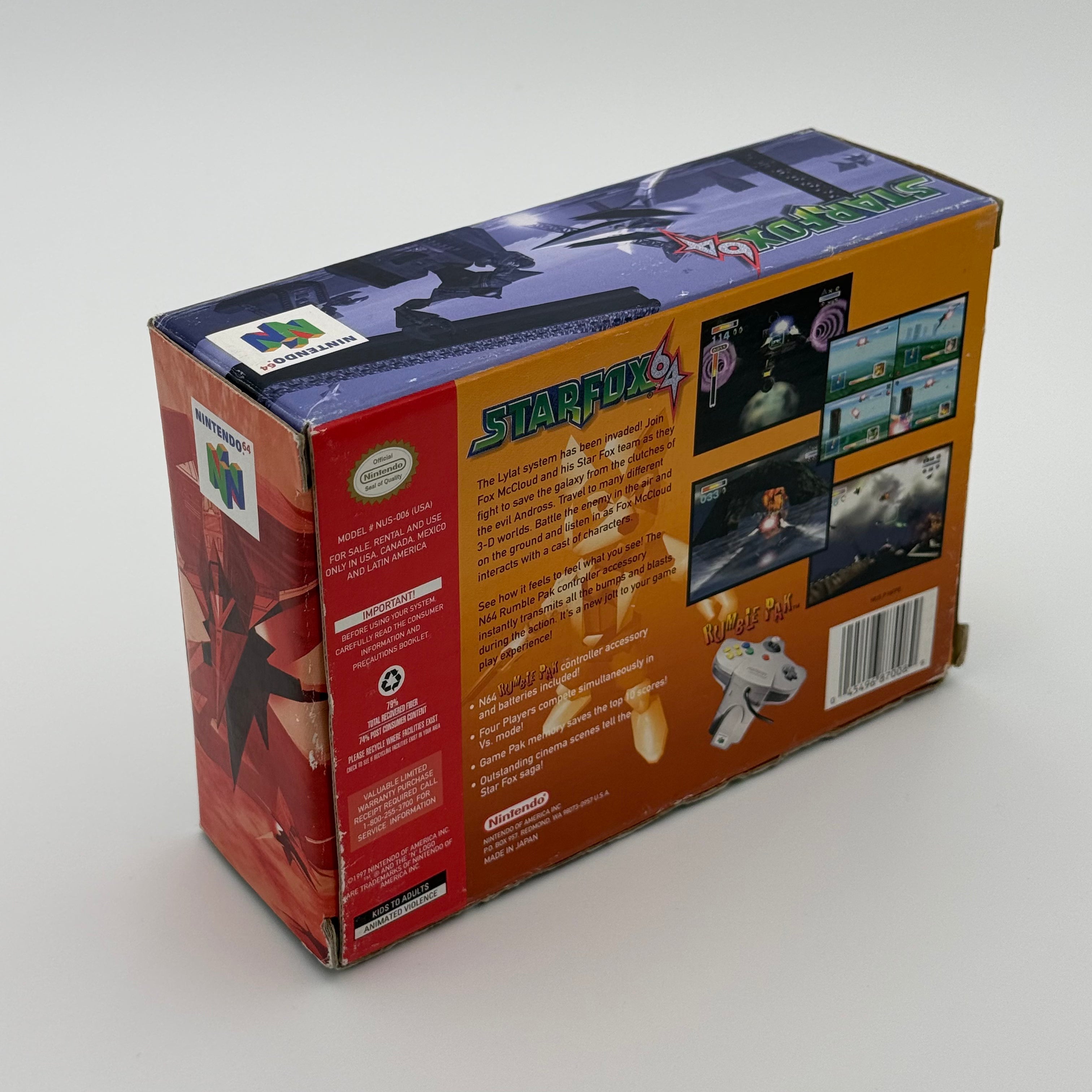Star Fox 64 Big Box - N64 CIB++